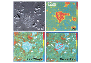 Detection of Xe bubbles in nuclear fuel with Skaphia Shielded EPMA 